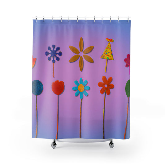 "Unique Natural Boho Shower Curtain" - Shower Curtain