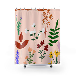 "Bohemian Floral Nature Shower Curtain" - Shower Curtain