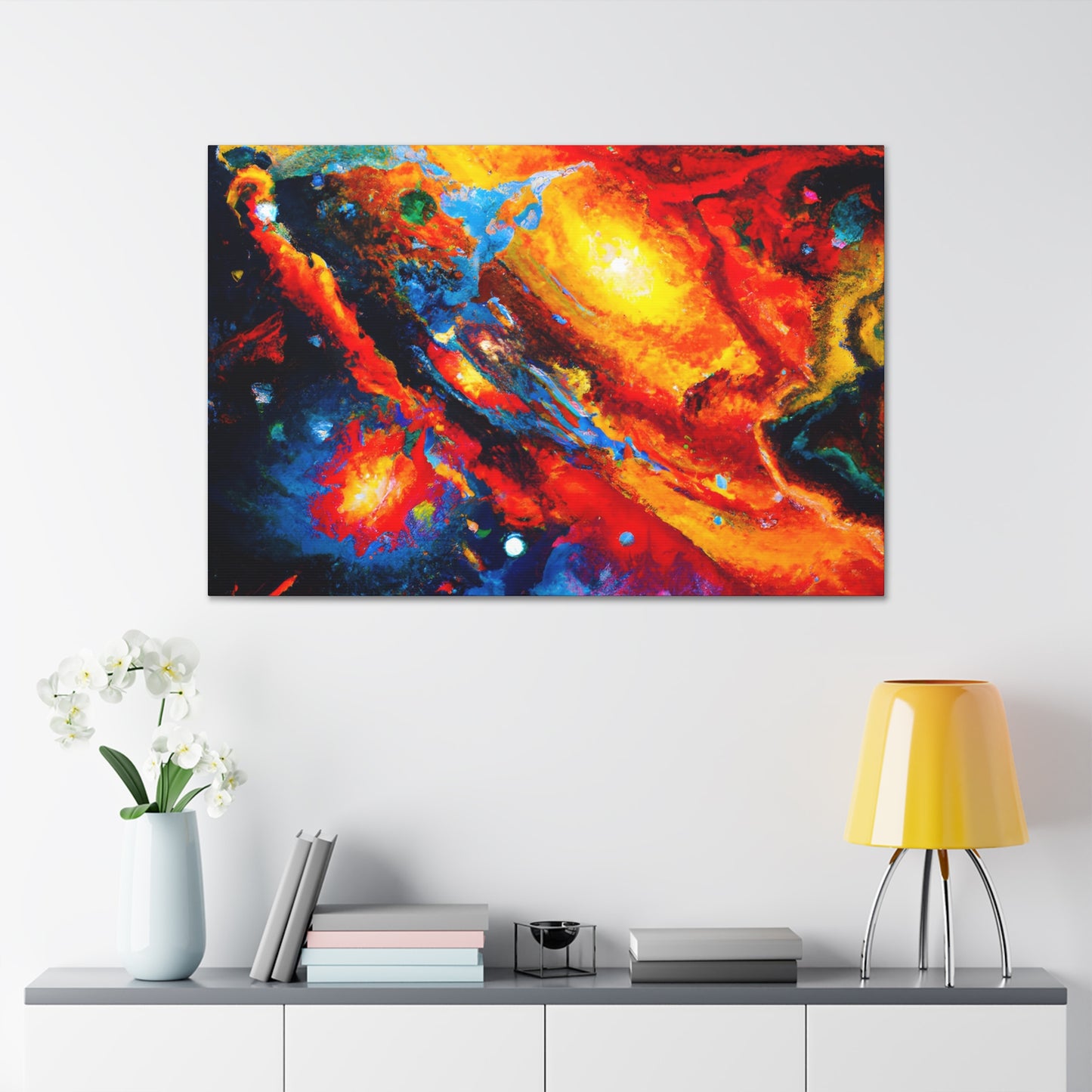 Cosmic Chaos Collage. - Canvas