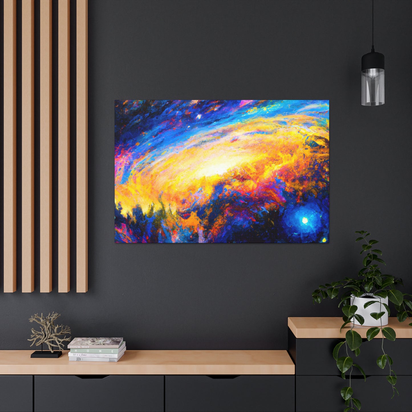 Cosmic Expressionist Dreamscape - Canvas