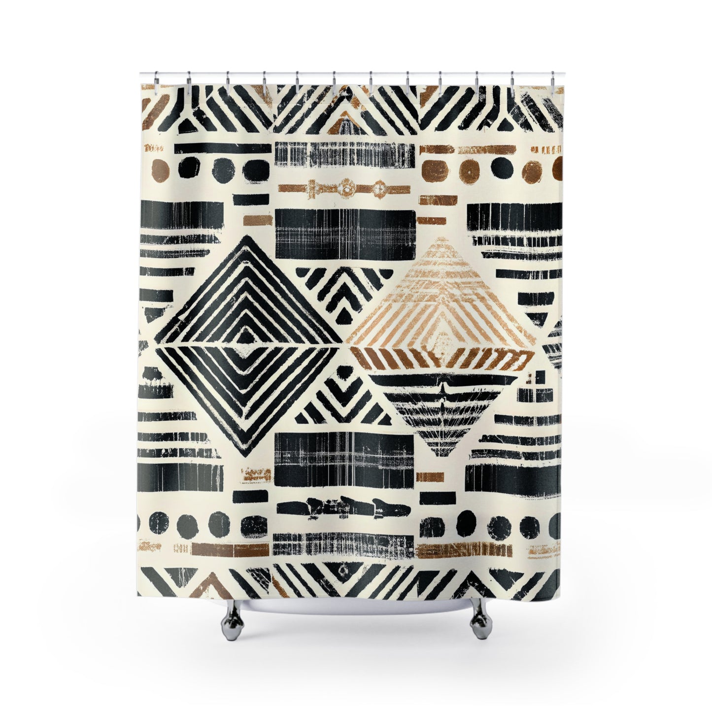 "Aztec Boho Shower Curtains: Chic Styling" - Shower Curtain