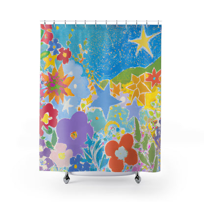 "Bohemian Floral Nature Shower Curtain." - Shower Curtain