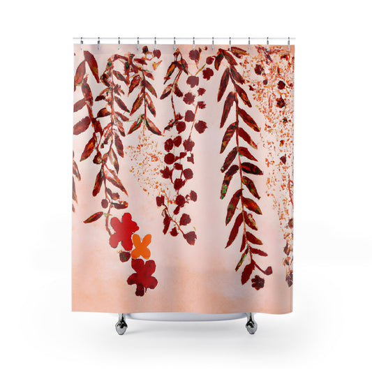 "Nature-Inspired Boho Shower Curtains" - Shower Curtain