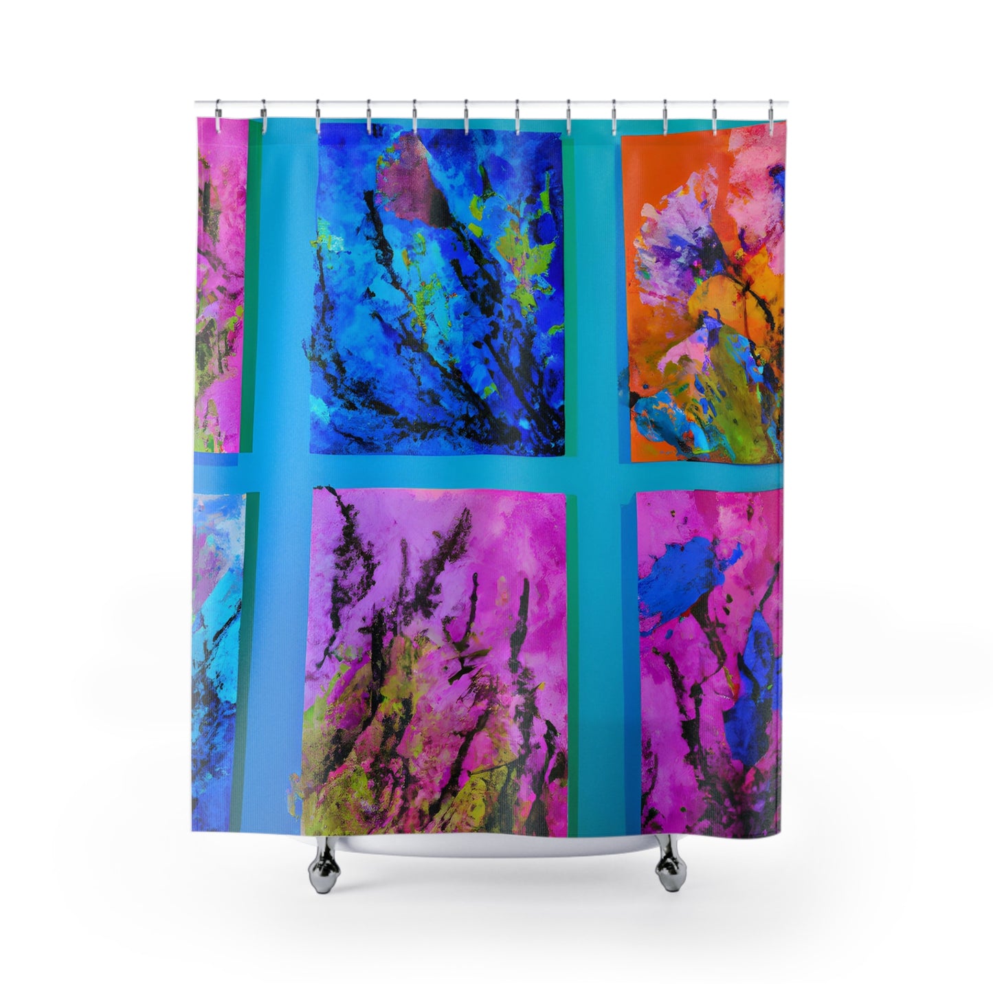 "Bohemian Floral Shower Curtain - Nature" - Shower Curtain