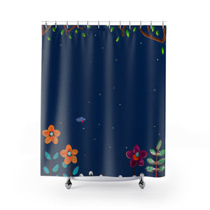 "Unique Boho Floral Nature Shower Curtain" - Shower Curtain