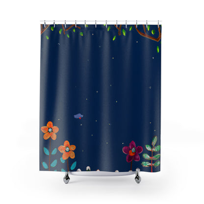 "Unique Boho Floral Nature Shower Curtain" - Shower Curtain