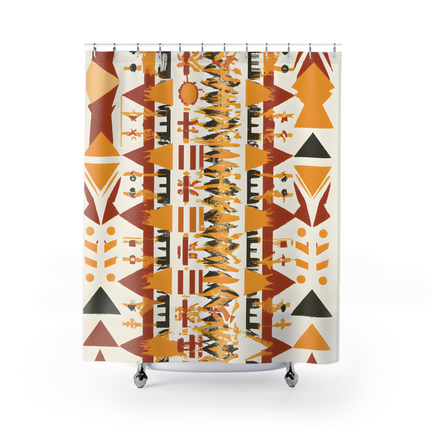 "Aztec Boho Shower Curtain for Bohemian Style" - Shower Curtain