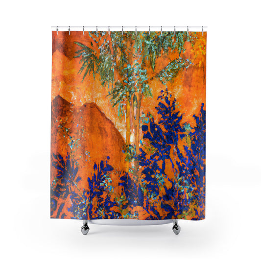 "Boho Floral Nature Shower Curtain" - Shower Curtain