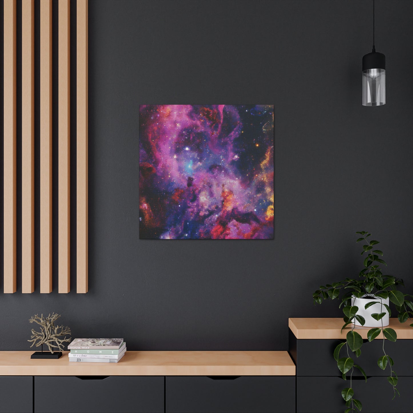 Cryptic Cosmos Horizon. - Canvas