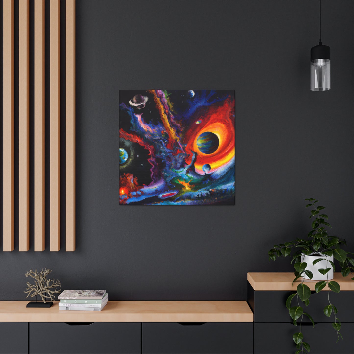 Enigmatic Vortex Nebulae. - Canvas