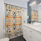 "Aztec Boho Shower Curtain: Bohemian Luxury!" - Shower Curtain