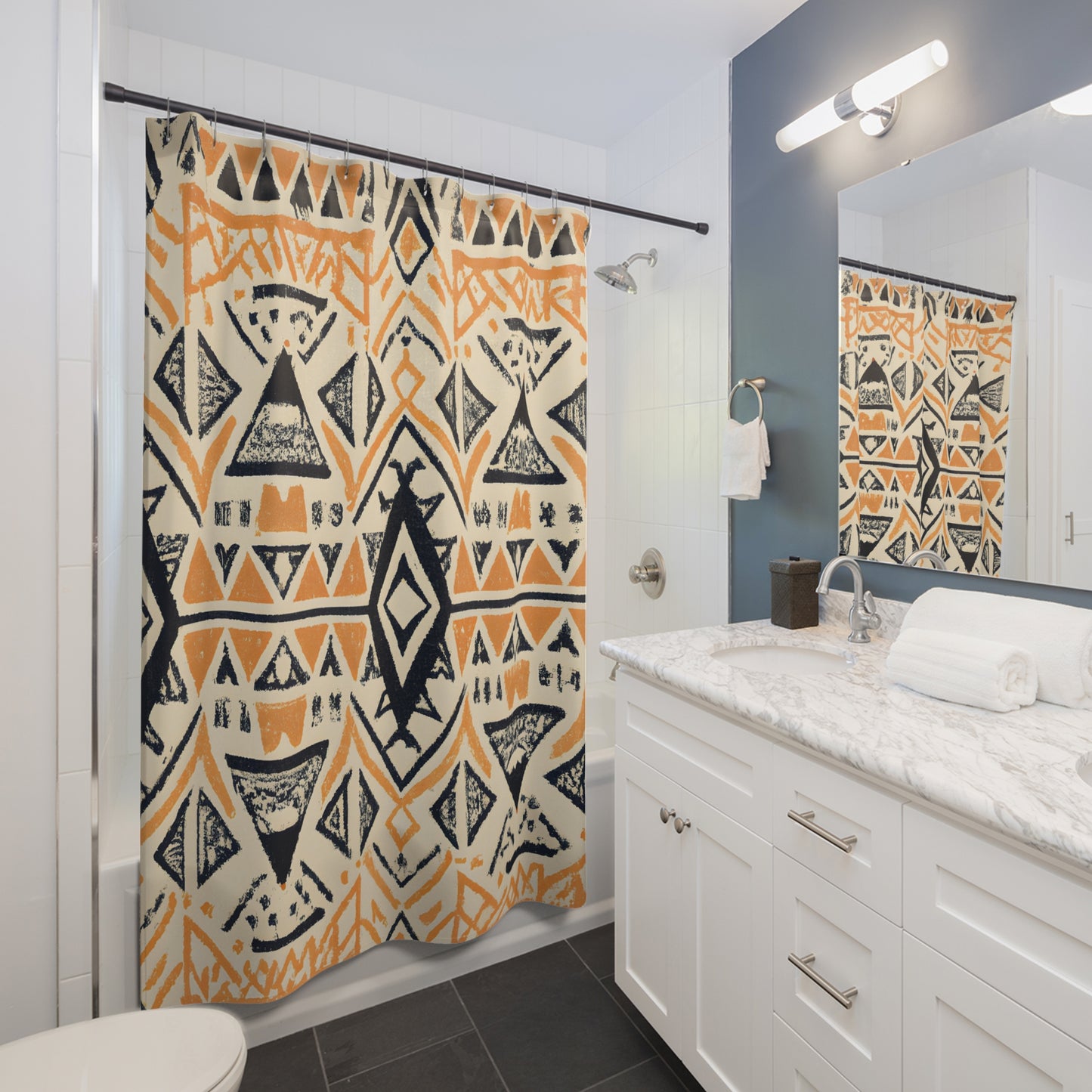 "Gorgeous Aztec Boho Shower Curtain" - Shower Curtain