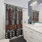 Aztec Boho Shower Curtain: Serene Style - Shower Curtain