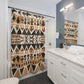 "Aztec-Inspired Boho Shower Curtain" - Shower Curtain