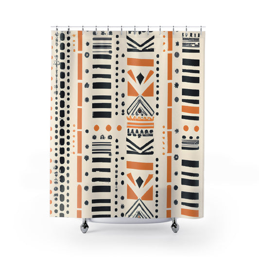 "Boho Aztec Print Shower Curtain!" - Shower Curtain