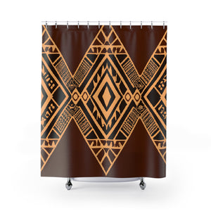 Aztec Boho Shower Curtain-Tribal Chic - Shower Curtain