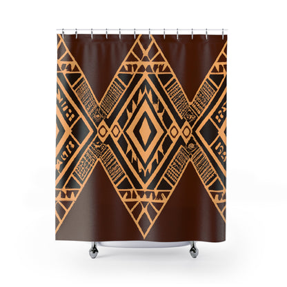 Aztec Boho Shower Curtain-Tribal Chic - Shower Curtain