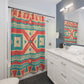 "Elevate Bathroom Style: Aztec Boho Shower Curtain" - Shower Curtain