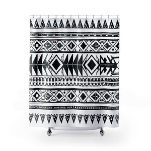 "Aztec Boho Shower Curtain: Beauty + Style" - Shower Curtain