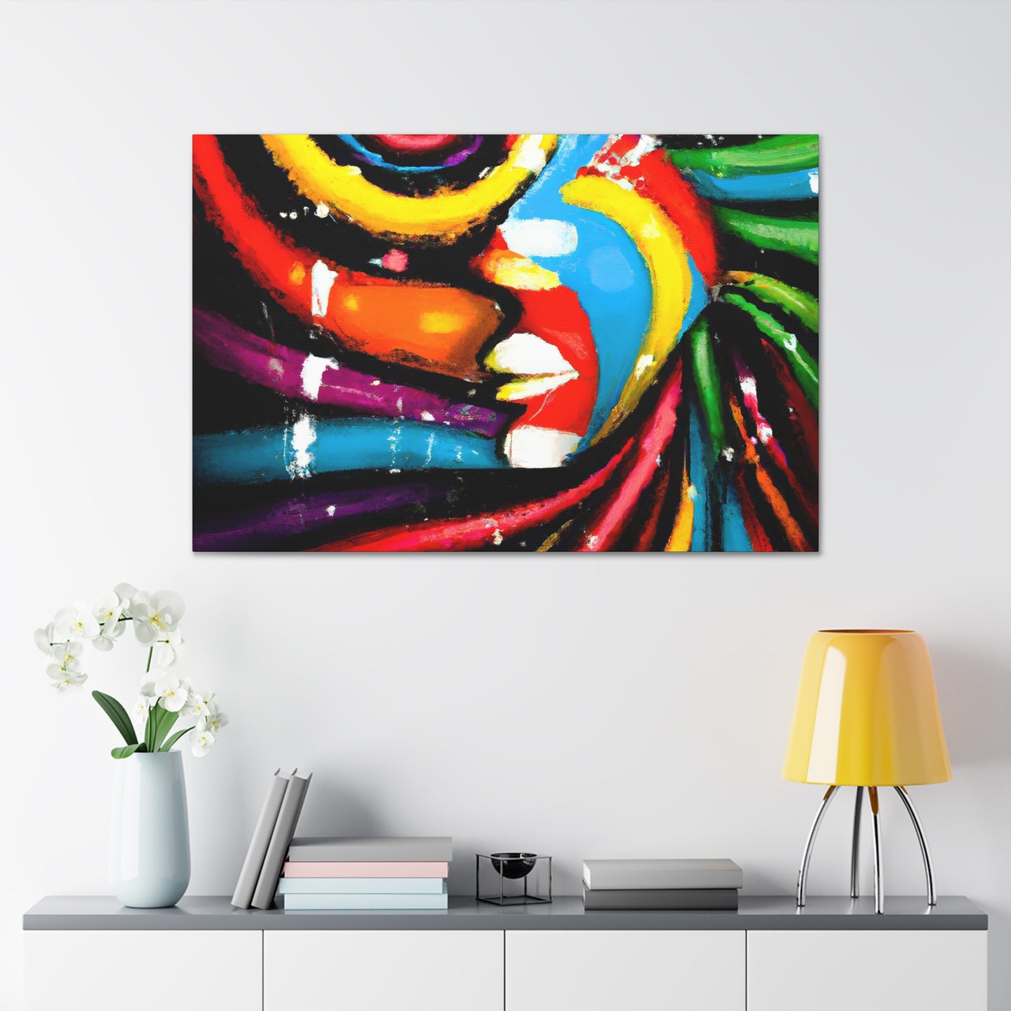 Cosmic Stargazer. - Canvas