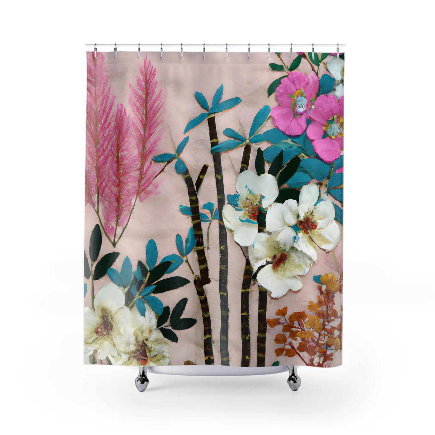 Bohemian Flower Shower Curtain Nature - Shower Curtain