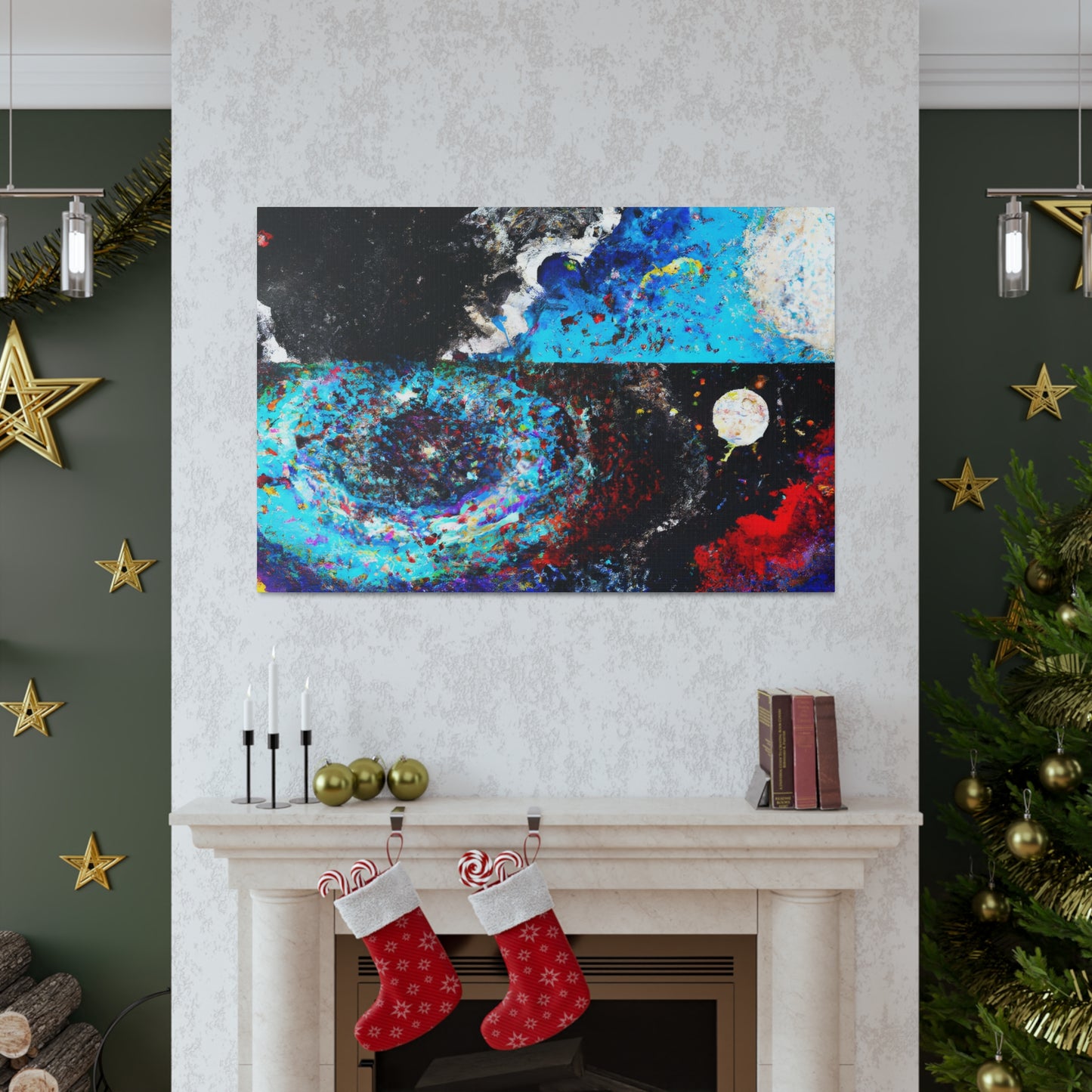 Celestial Dreamscape Portrait - Canvas