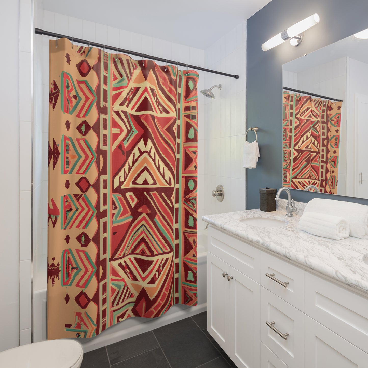 "Unique Aztec Boho Shower Curtain!" - Shower Curtain