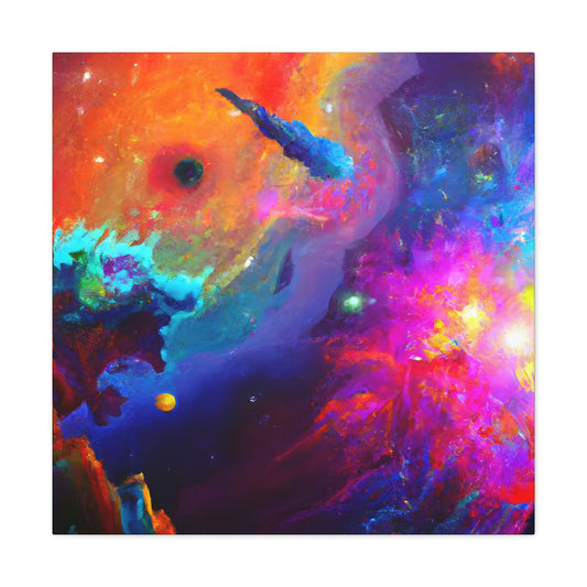 Galactic Embrace Infinity - Canvas