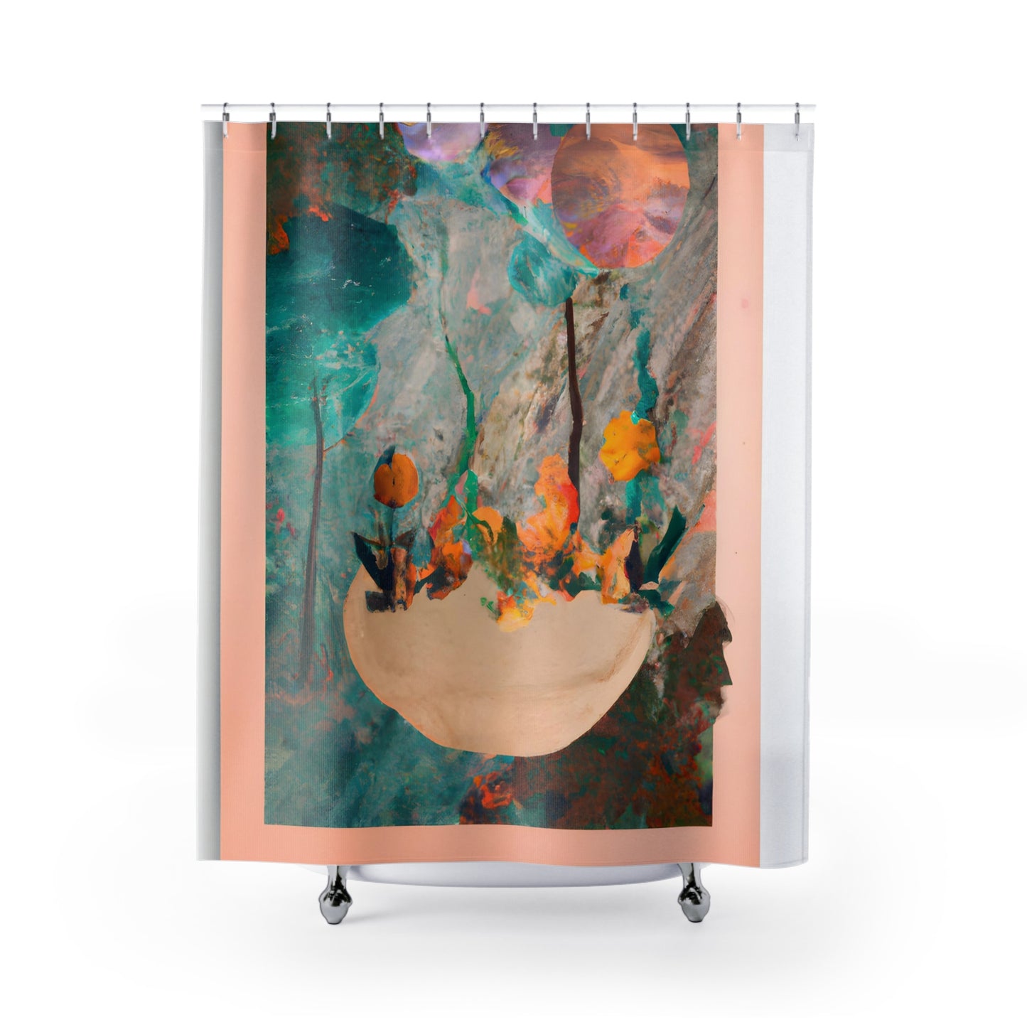 "Bohemian Floral Nature Shower Curtain" - Shower Curtain