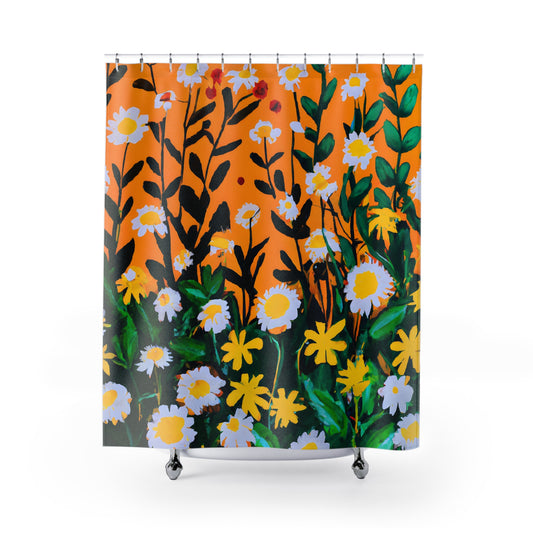 "Stylish Floral Nature Boho Shower Curtain" - Shower Curtain