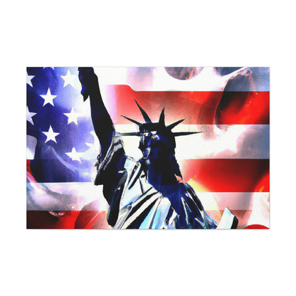 Statue of Liberty Flag - Canvas