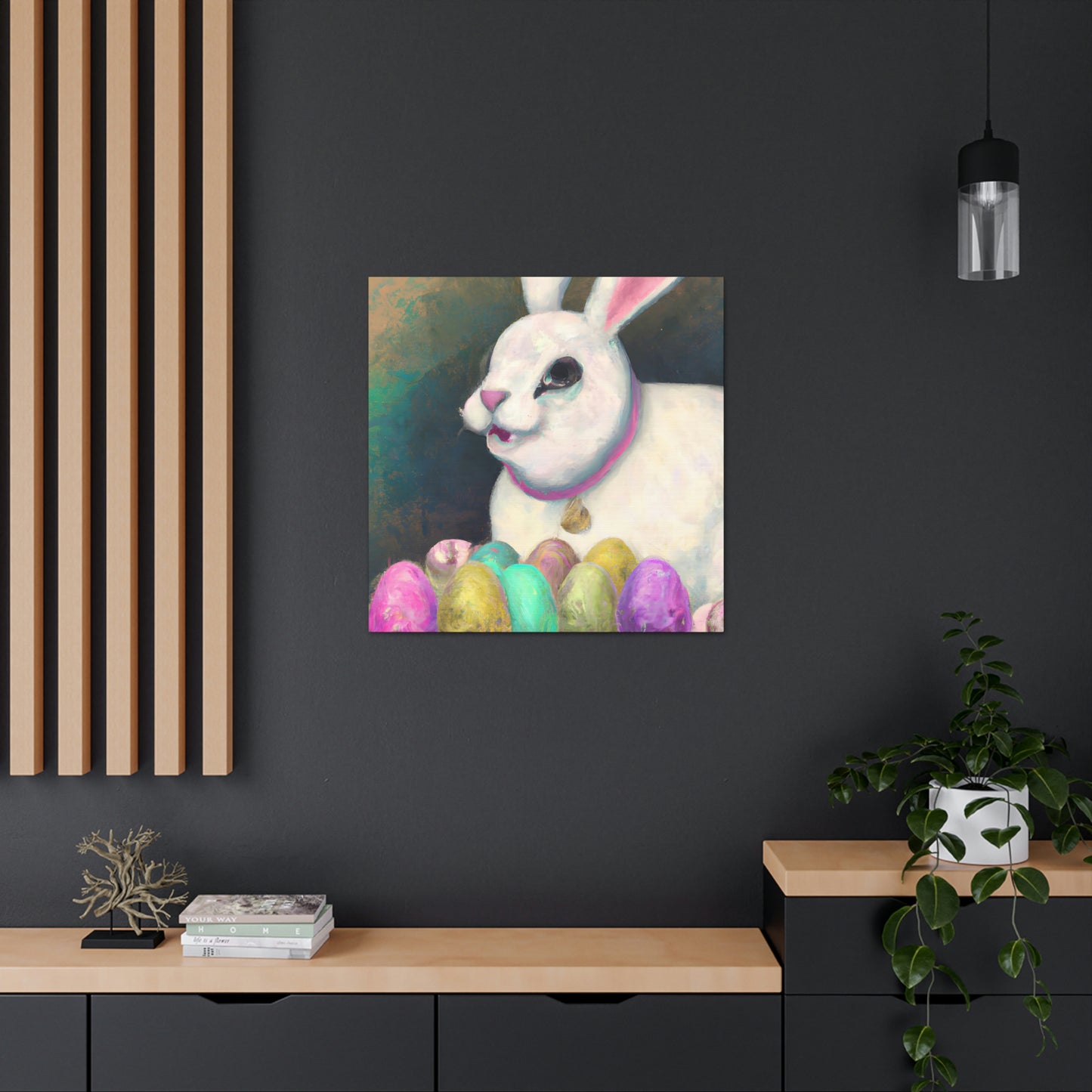 "Festive Furry Friend" - Canvas