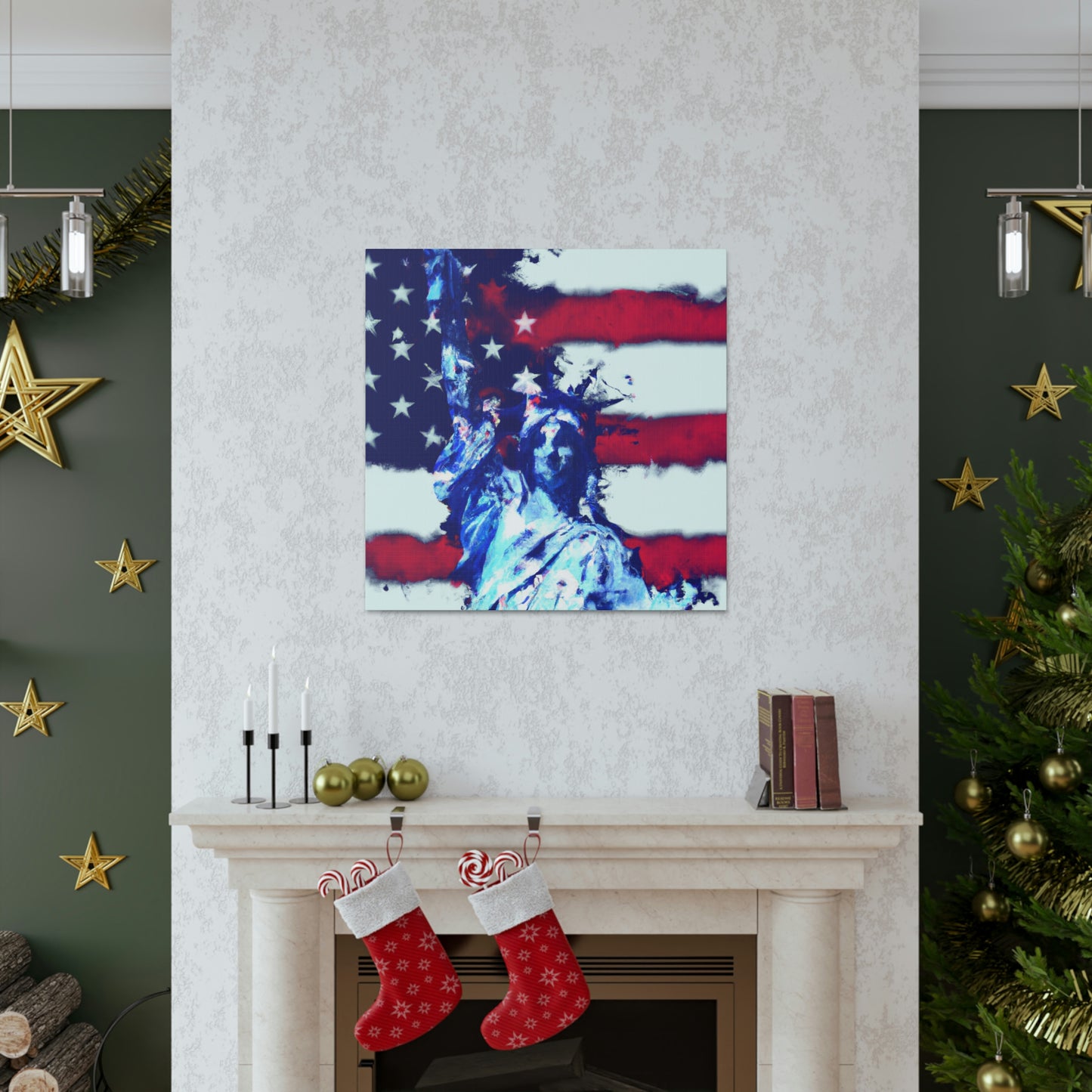 Statue of Liberty Flag - Canvas