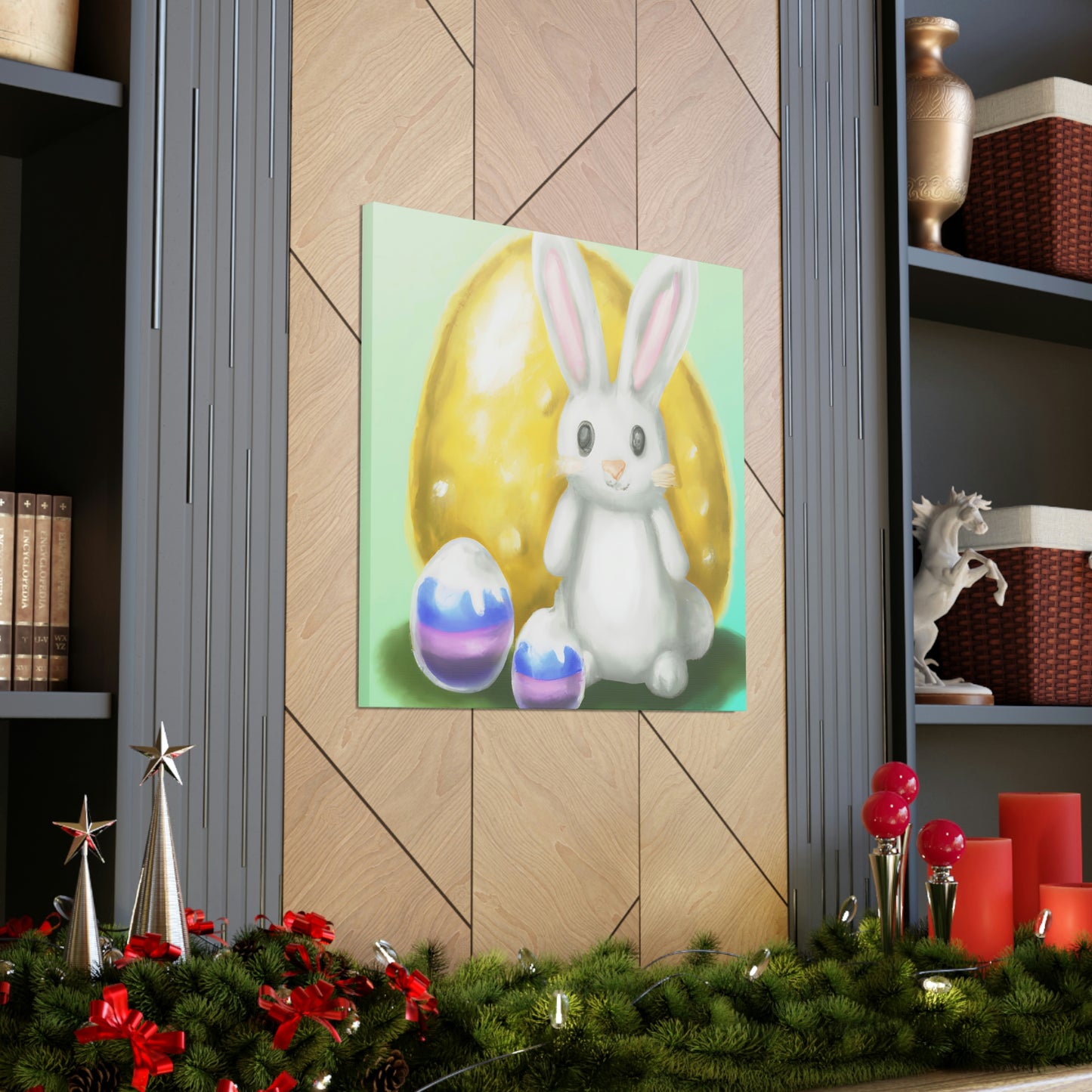 Bunny and Baskets - Canvas