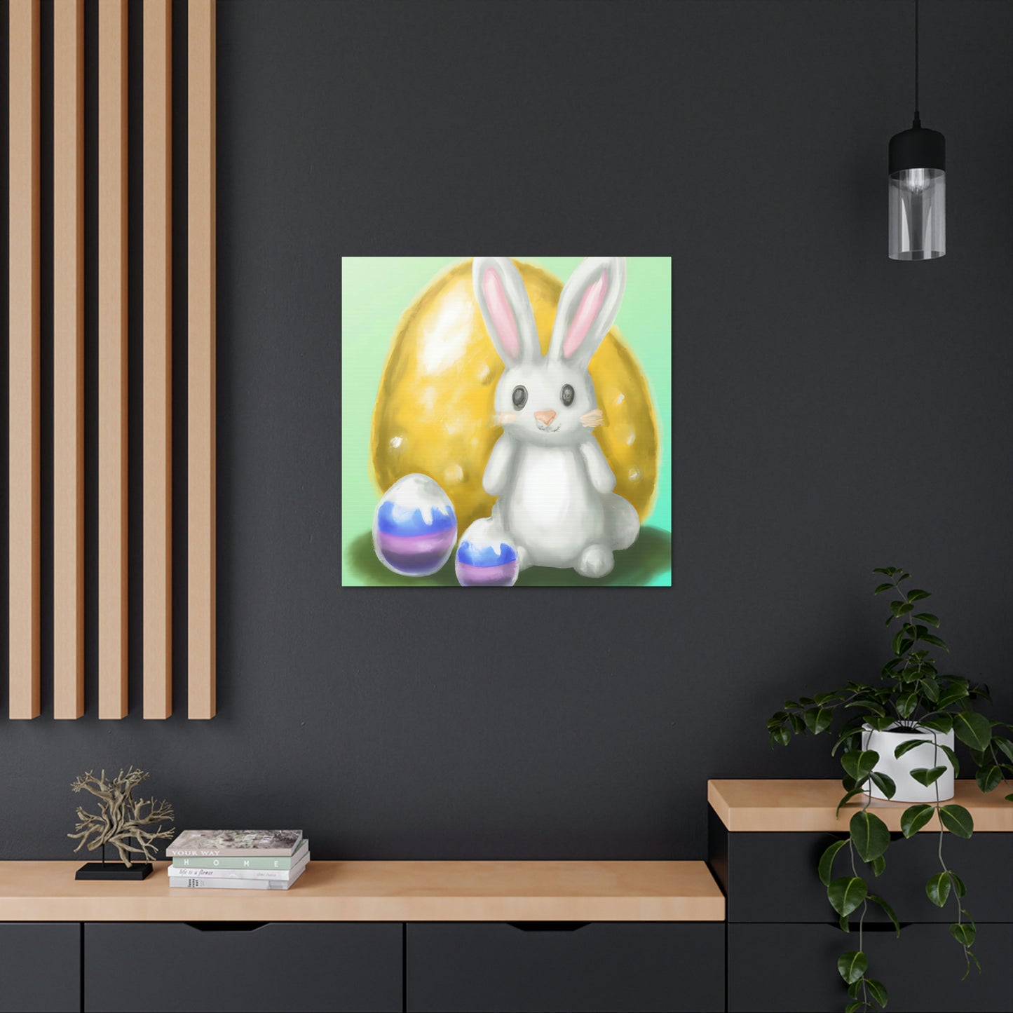 Bunny and Baskets - Canvas