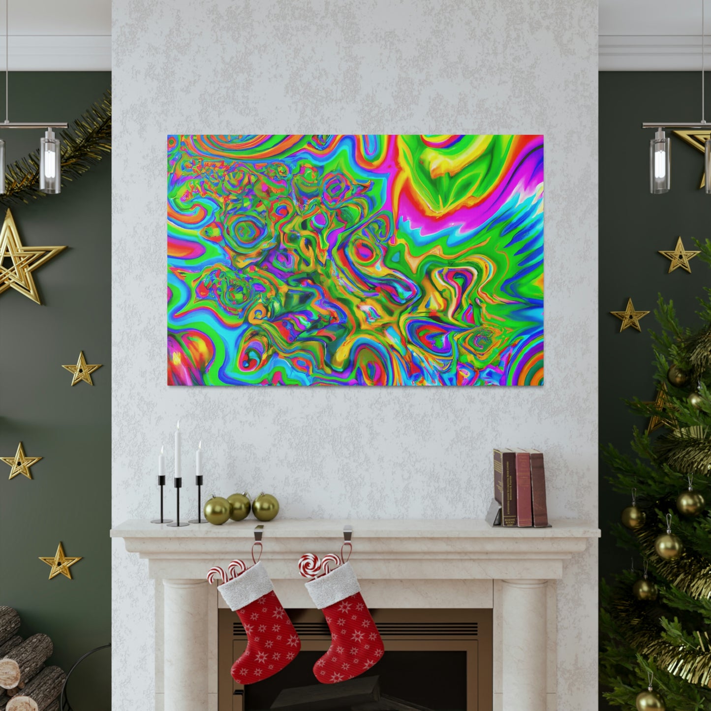 Rainbow Blossom - Canvas