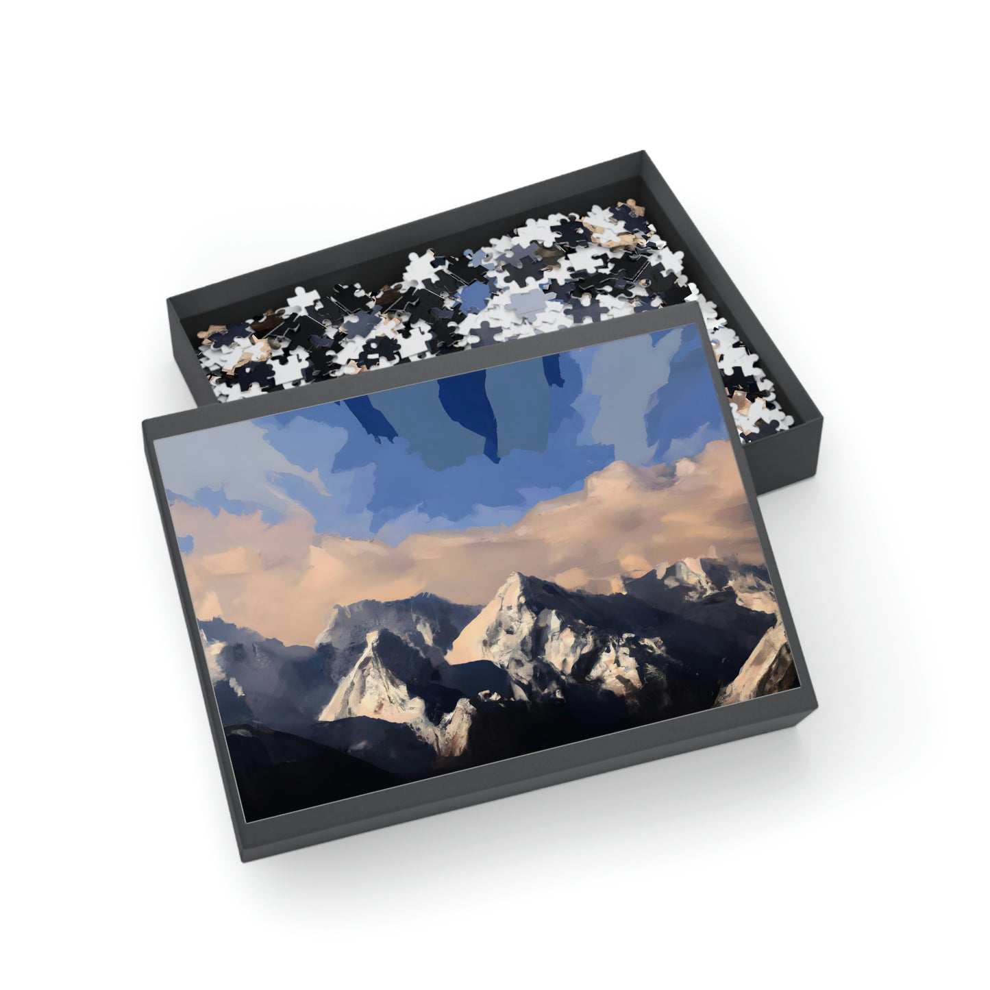 Frosted Peaks Mountain Range - Puzzle