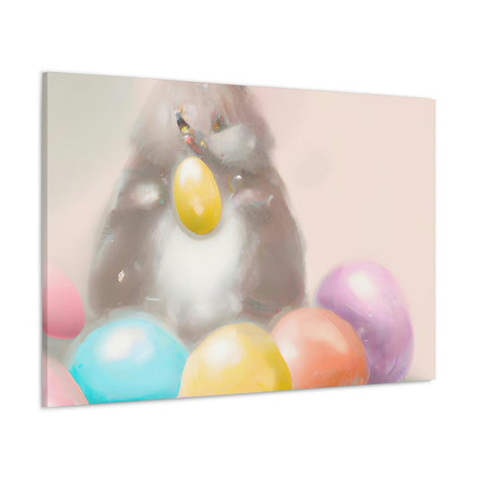 "Bunny's Easter Basket" - Canvas