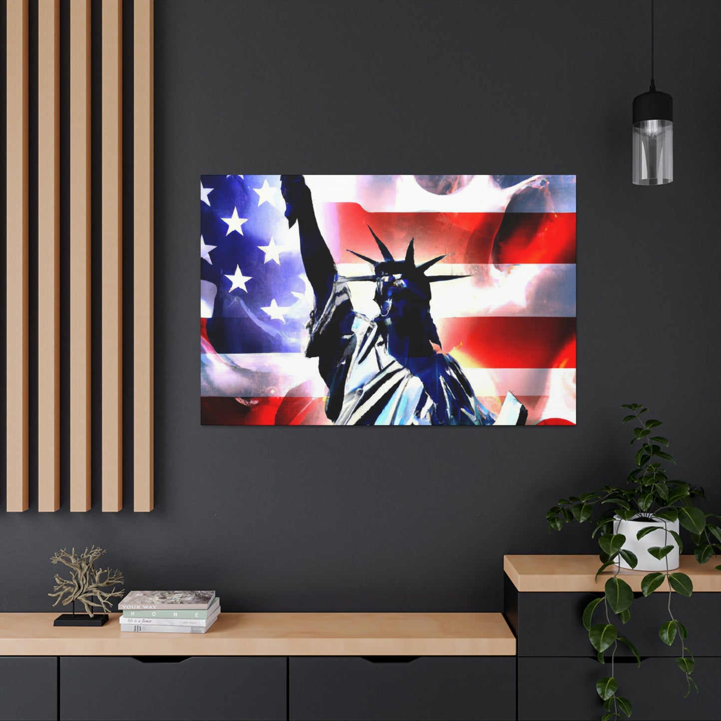 Statue of Liberty Flag - Canvas