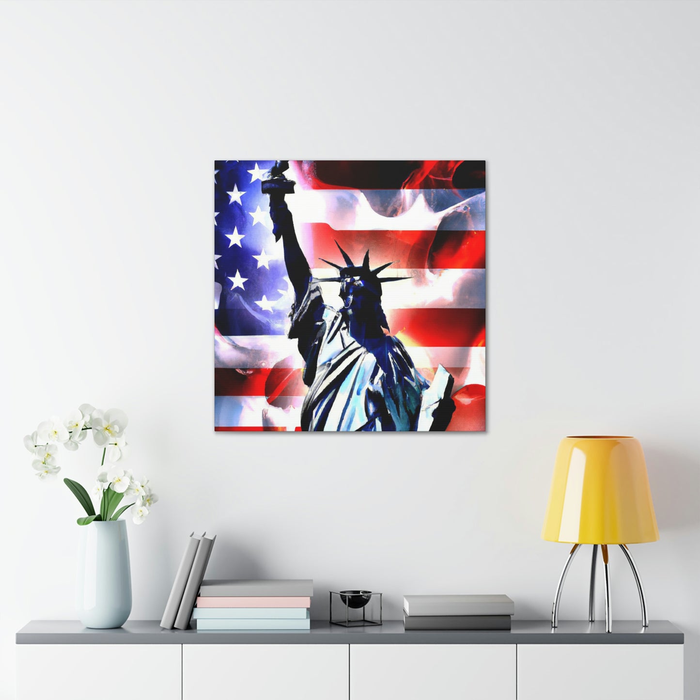 Statue of Liberty Flag - Canvas