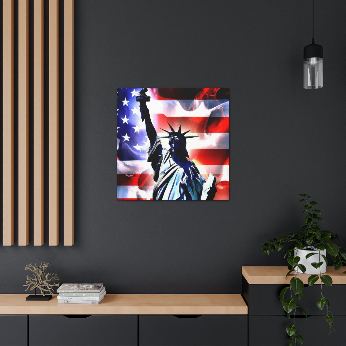 Statue of Liberty Flag - Canvas