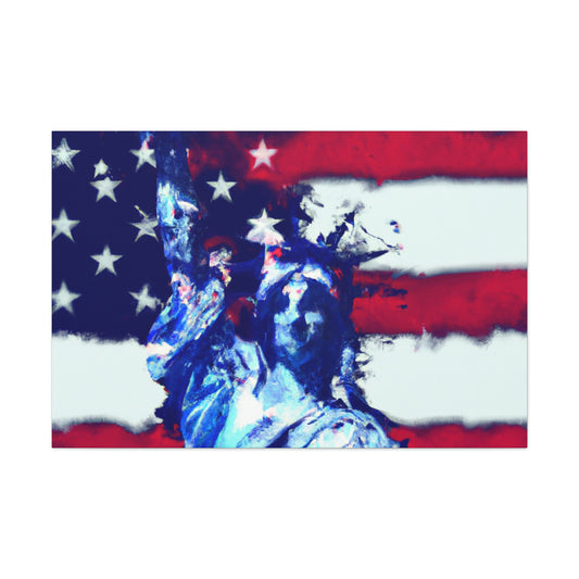 Statue of Liberty Flag - Canvas