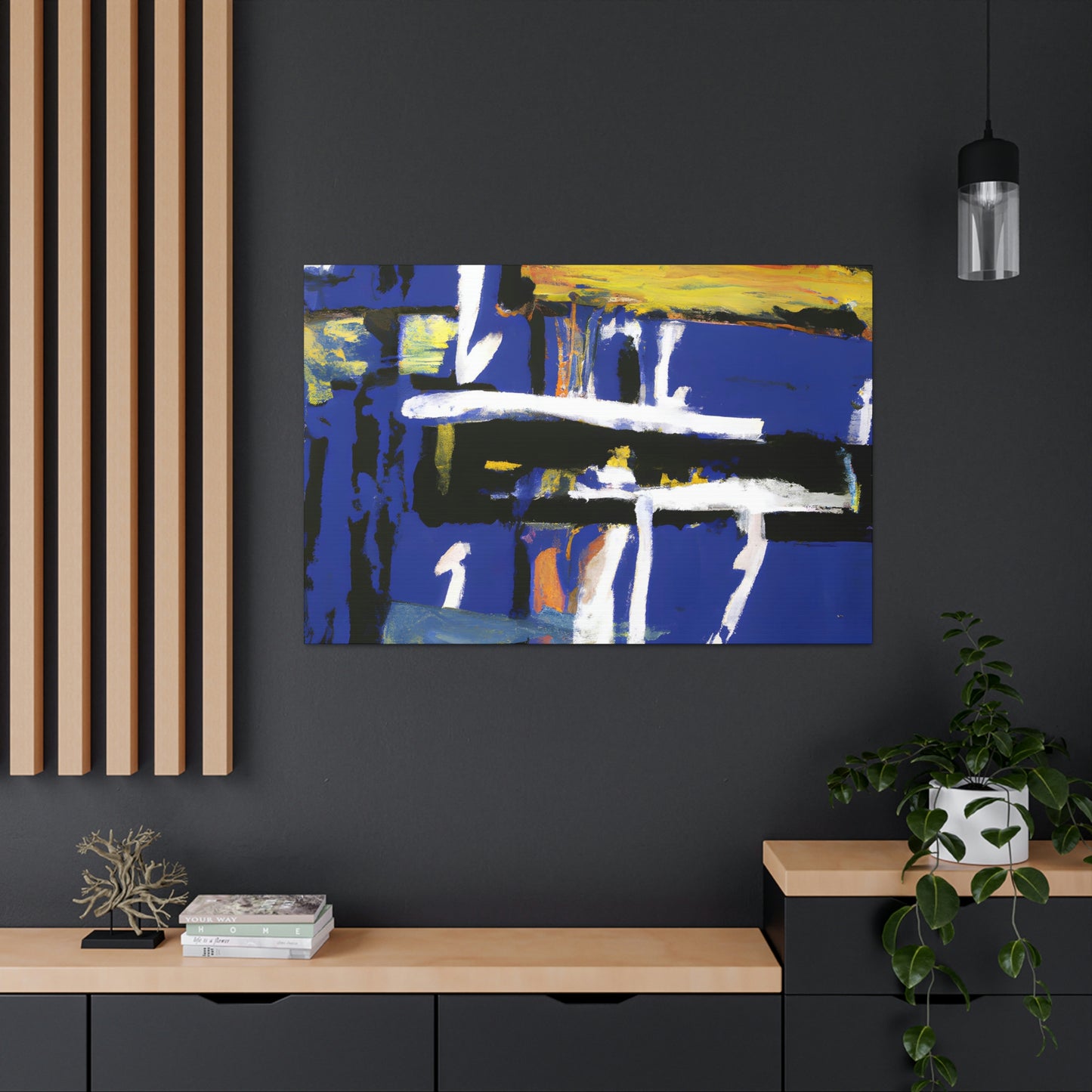 "Bleu Automne" - Canvas