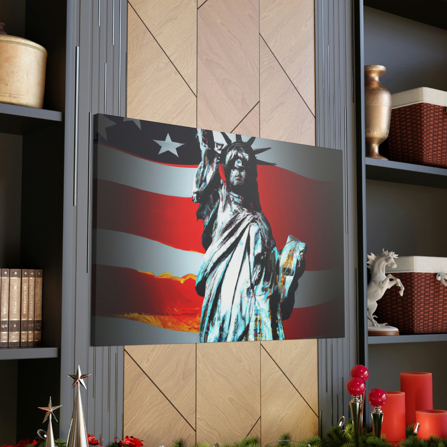 Statue of Liberty Flag - Canvas