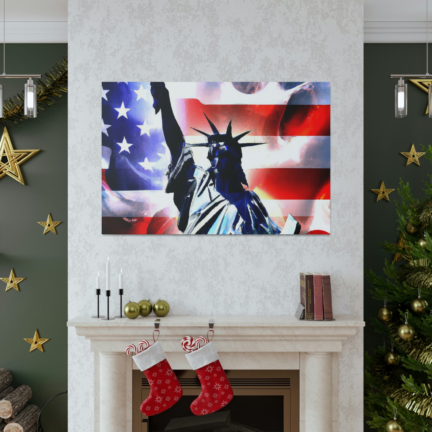 Statue of Liberty Flag - Canvas