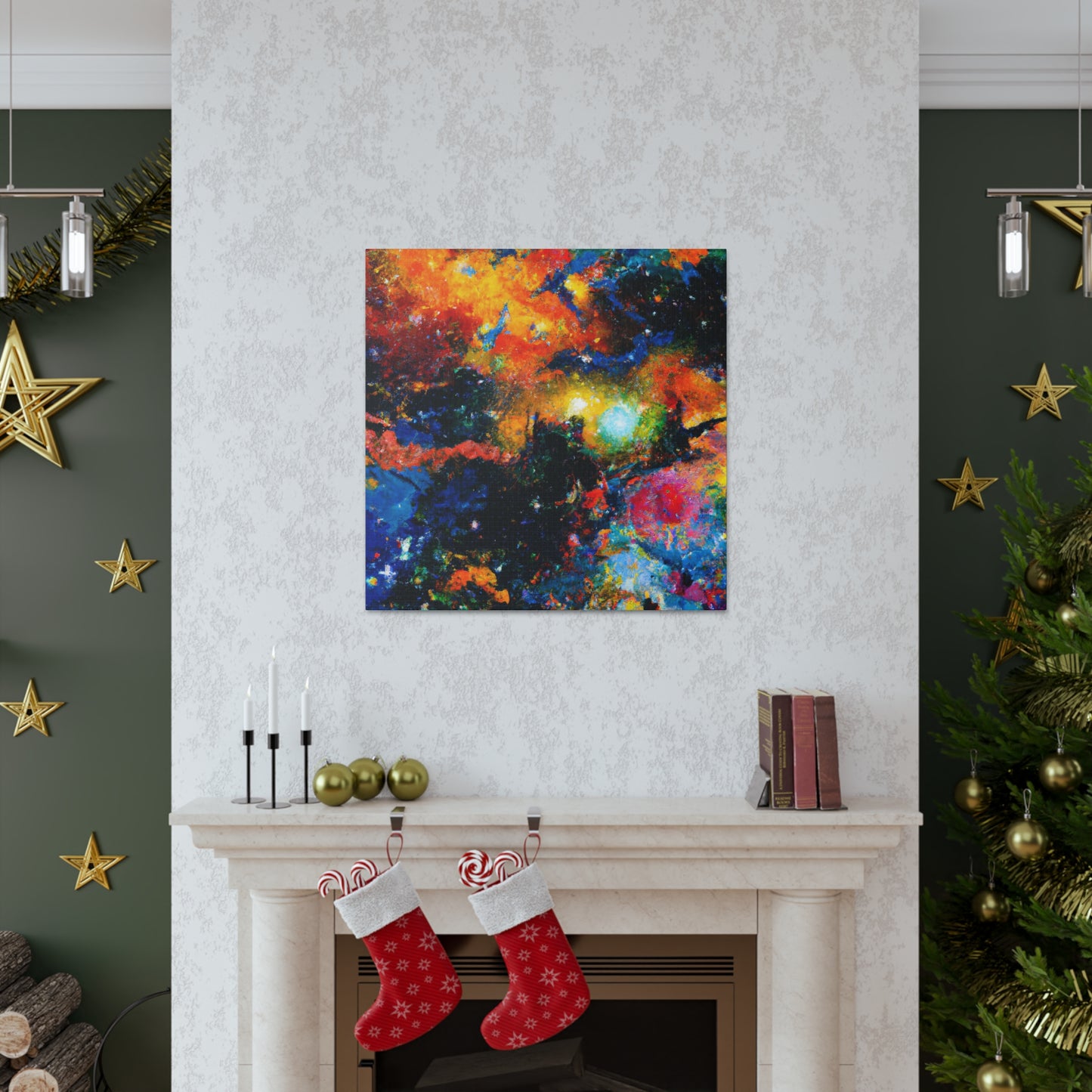 Stargazer's Cosmic Dream - Canvas