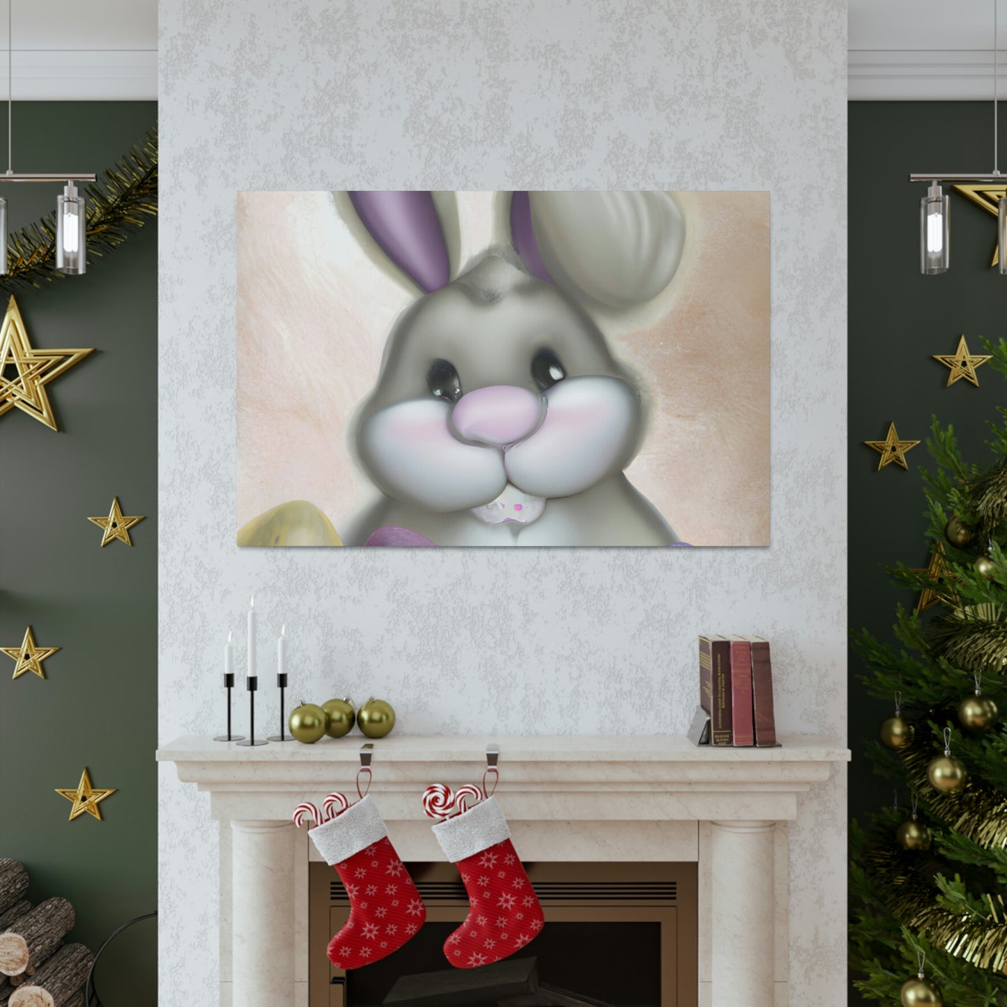 "Hopping Through Easter" - Canvas