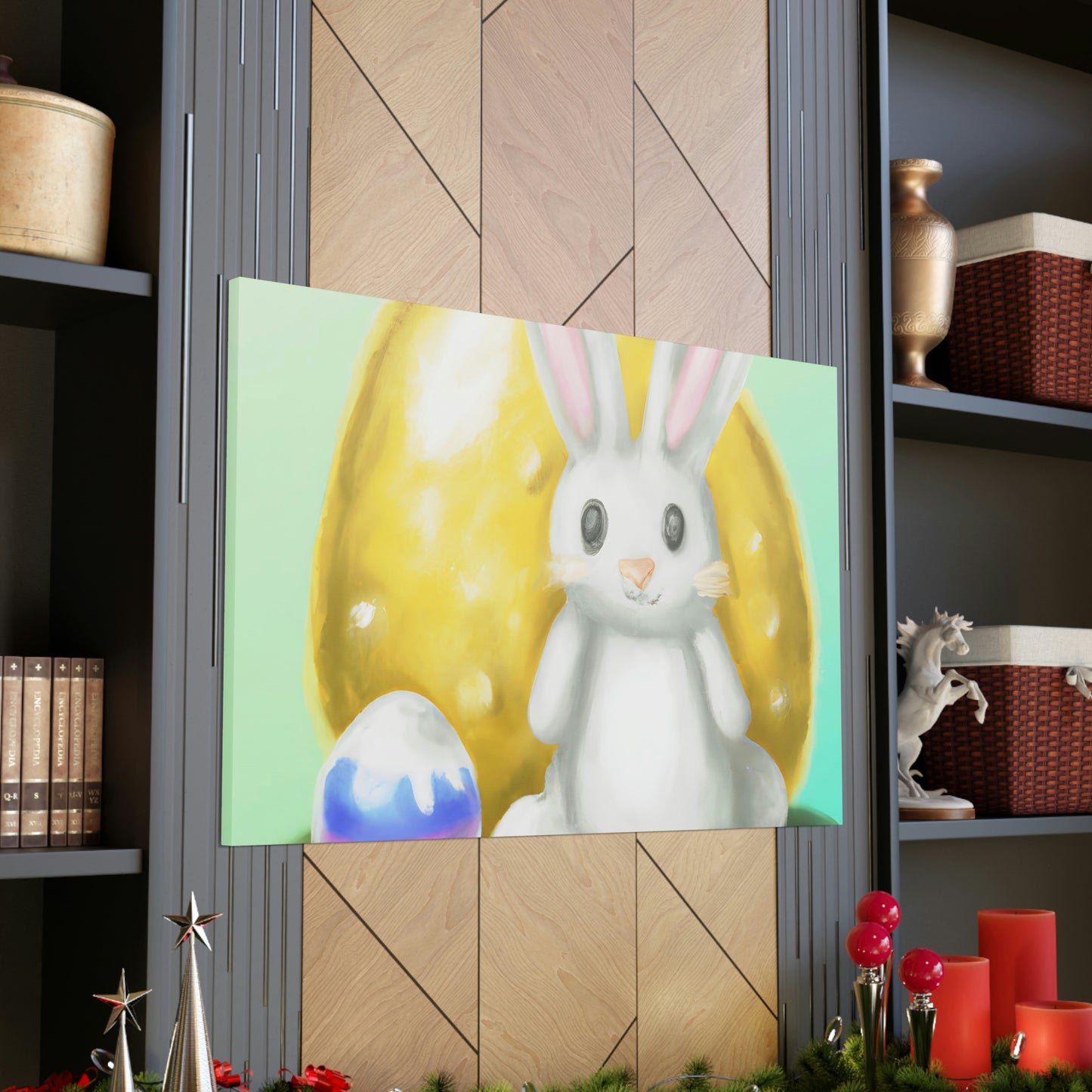 Bunny and Baskets - Canvas