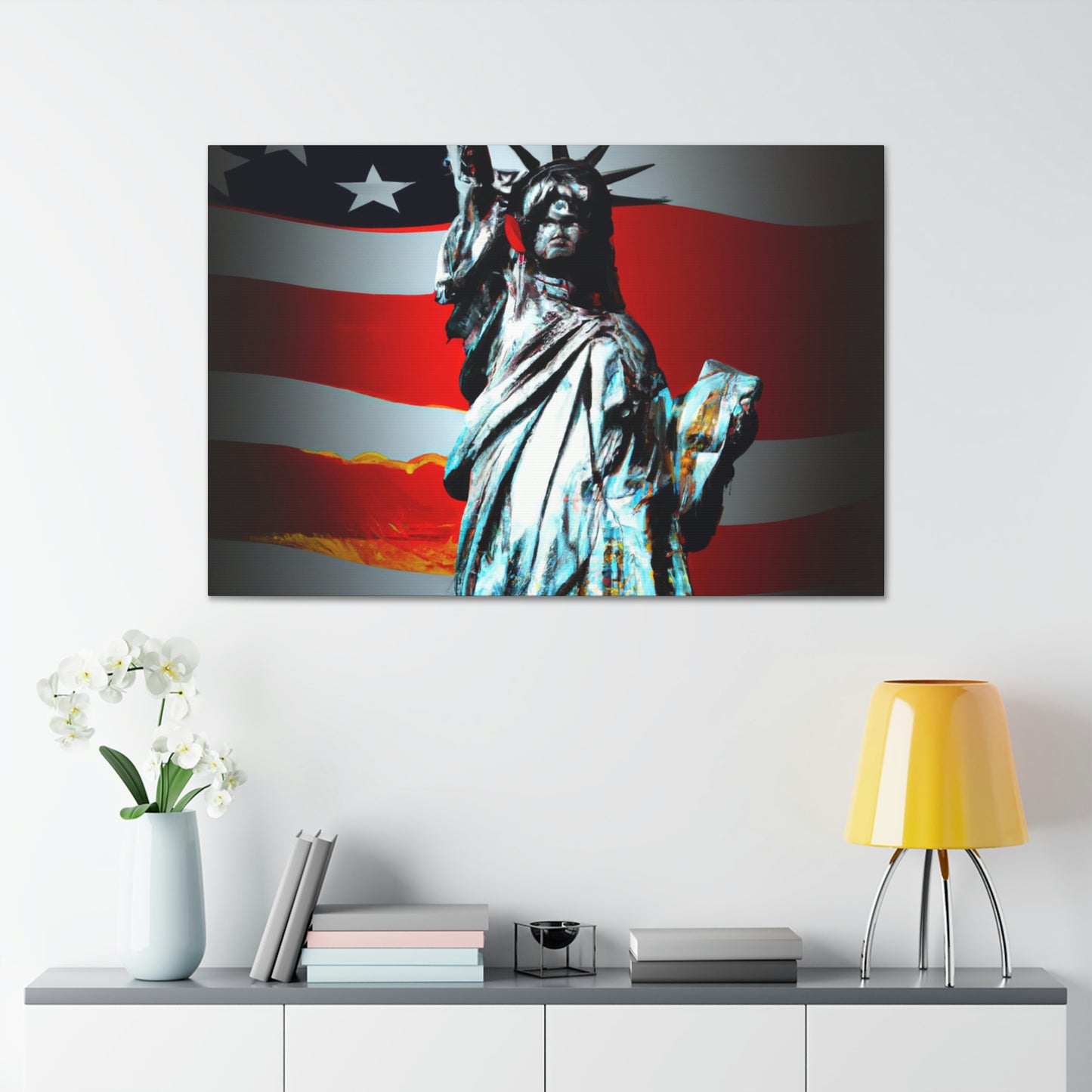 Statue of Liberty Flag - Canvas