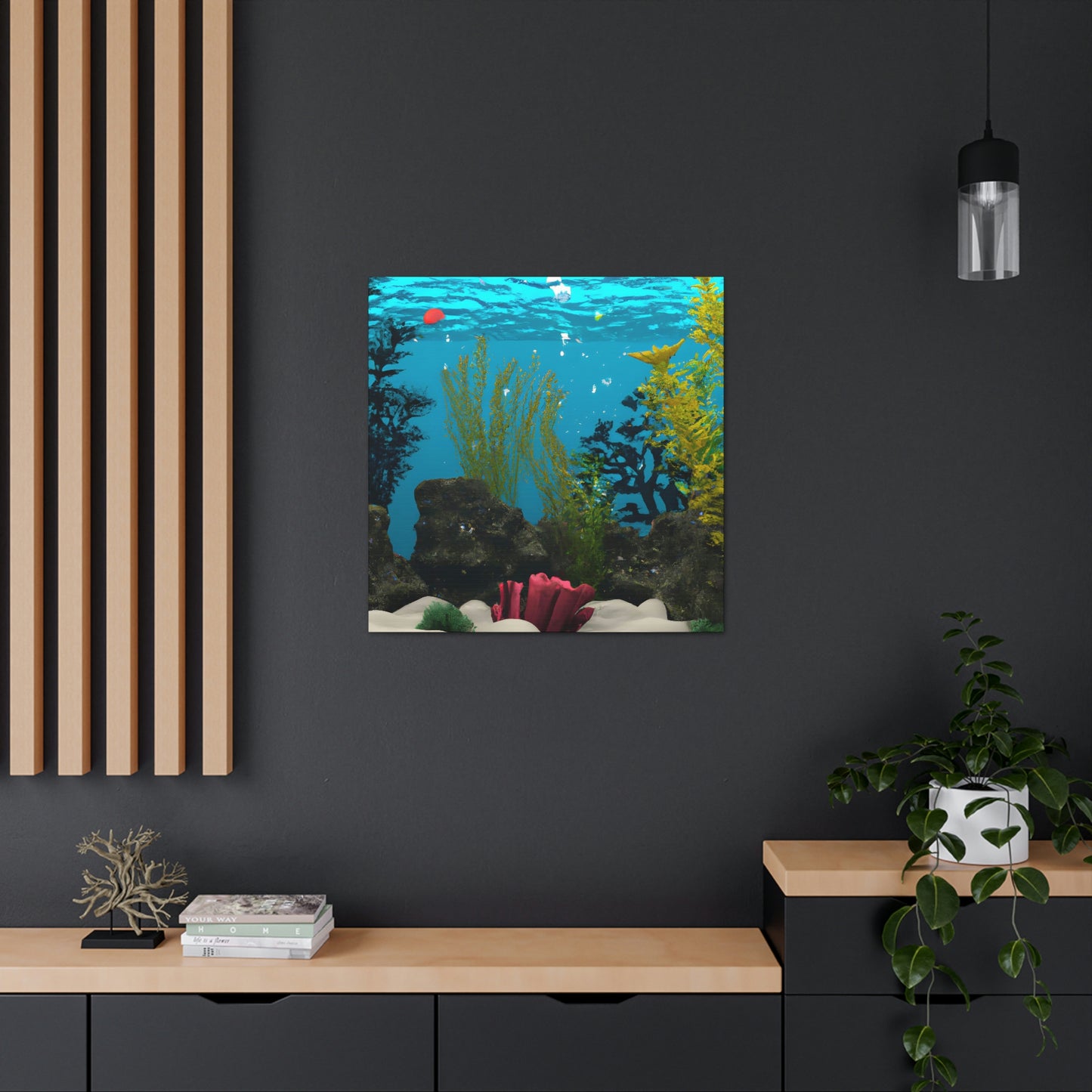 Coral Sea Pyramid - Canvas